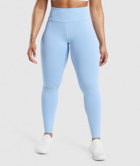 Women's Gymshark Speed Leggings Light Blue | CA 37D850